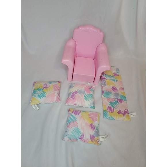 Vintage Barbie Sweet‎ Roses Chair Lounger And Cushions Set - Picture 1 of 8